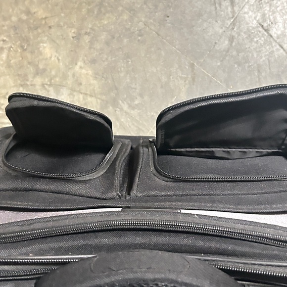 Classic Black Men's Soft Carry On Rolling Business Briefcase - Picture 7 of 9